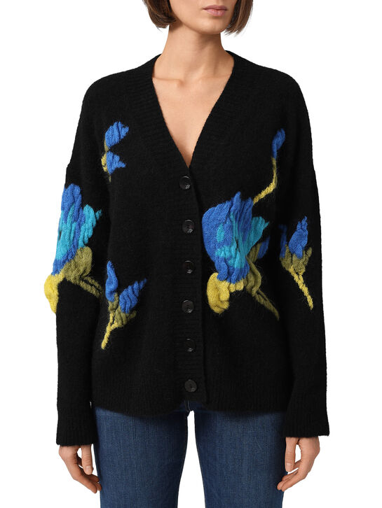 Кардиган с розами, интарсия Blumarine , арт.  | Фото 3