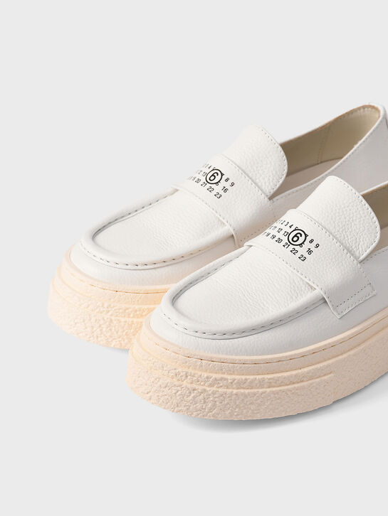 Белые лоферы на платформе MM6 , арт.  | Фото 6