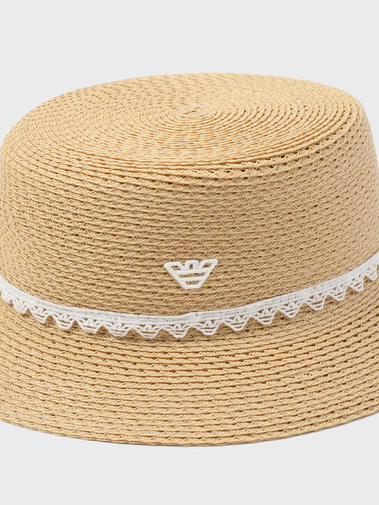 Плетеная шляпа с тесьмой Emporio Armani , арт.  | Фото 5