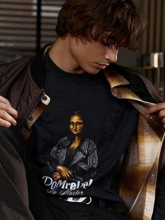 Футболка с принтом &quot;Мона Лиза&quot; Domrebel , арт.  | Фото 2