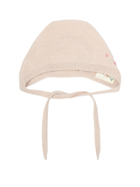 Чепчик с вышивкой, бежевый Born to Bloom , арт.  | Фото 1