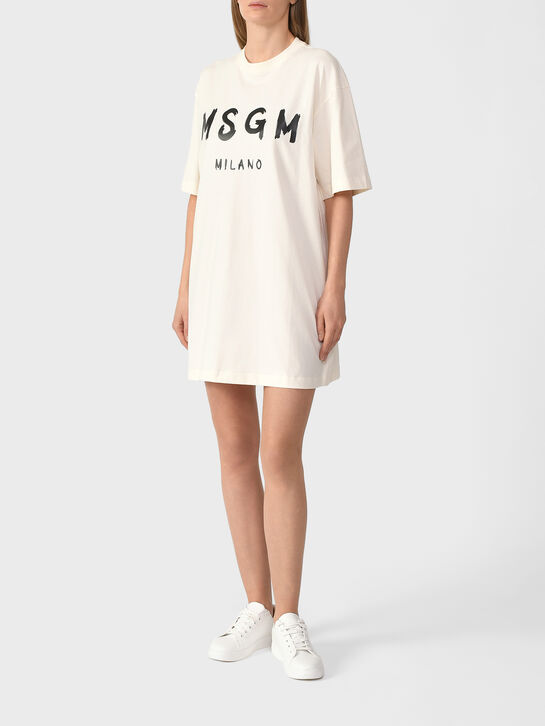 Платье-футболка, белая MSGM , арт.  | Фото 4