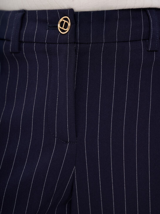 Брюки-палаццо в полоску TWINSET , арт.  | Фото 4