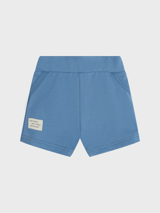 Шорты трикотажные, голубые Sanetta , арт.  | Фото 1