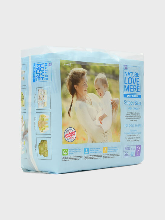 Подгузники супертонкие Super Slim S 3-6 кг, 26 шт NATURE LOVE MERE , арт.  | Фото 2