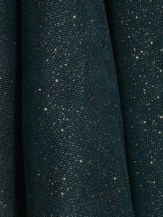 Платье из фатина с рюшами, зеленое Eirene , арт.  | Фото 4