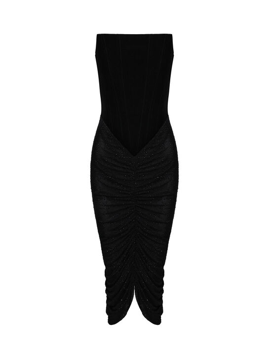 Платье корсетное, черное ALINE , арт.  | Фото 1