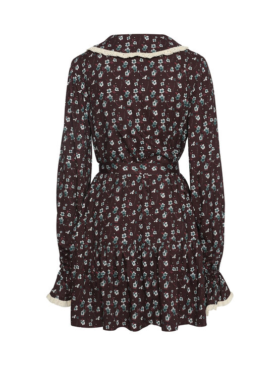 Платье с рюшами, бордовое Dan Maralex , арт.  | Фото 6