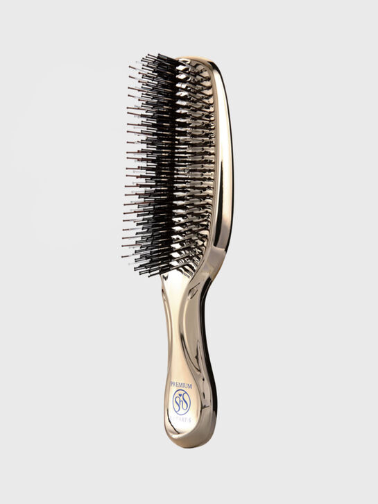 Расческа S-heart-S NEW VERSION Scalp Brush World Premium (золото шампань) удлиненная  , арт.  | Фото 1