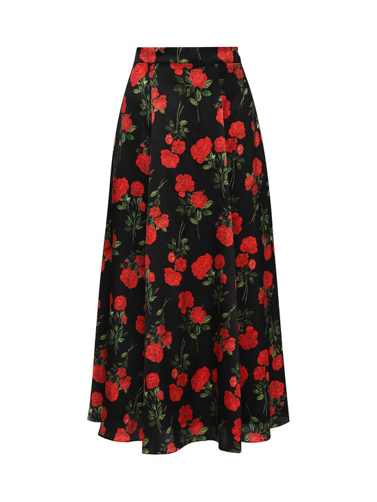 Юбка миди атласная Roses & Lace , арт.  | Фото 1