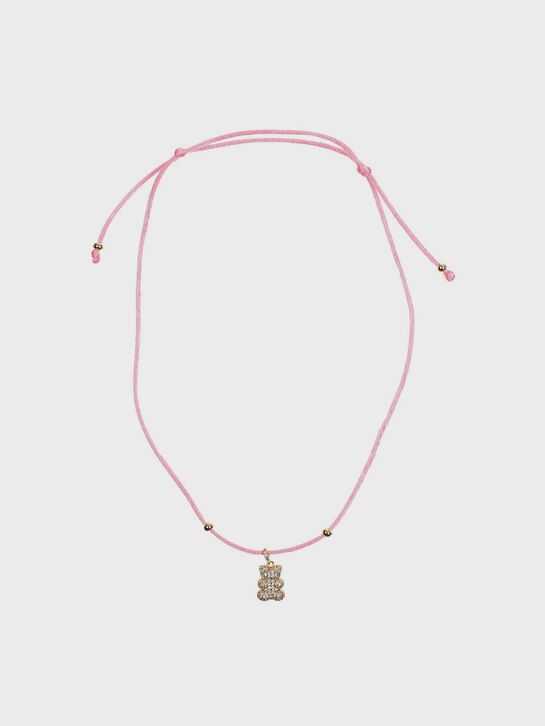 Чокер из шелковой нити с подвеской Мишка с цирконами I Love Cameo , арт.  | Фото 1