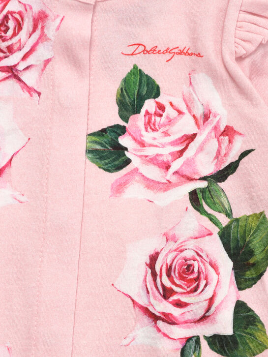 Комплект: комбинезон, шапка и слюнявчик, розовый Dolce&Gabbana , арт.  | Фото 7