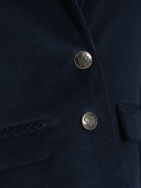 Пиджак вельветовый однобортный с вышивкой Eirene , арт.  | Фото 3