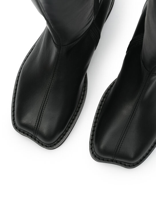 Сапоги с белым лого, черные MM6 , арт.  | Фото 5
