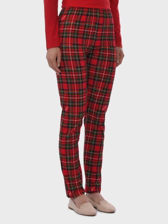Пижама с брюками в клетку, красная Eirene , арт.  | Фото 6