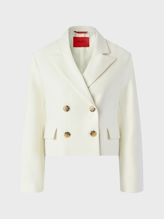 Пиджак укороченный двубортный, белый Max&Co , арт.  | Фото 1