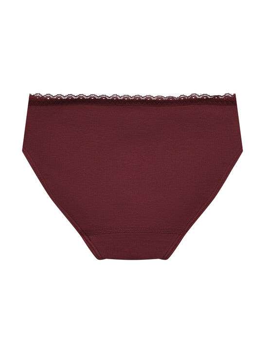 Трусы с кружевной отделкой, бордовые Sanetta , арт.  | Фото 2