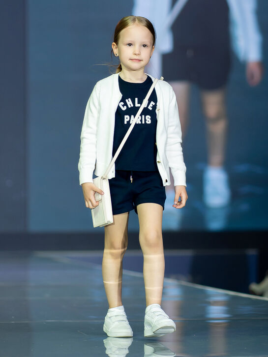 Футболка с лого, синяя Chloe , арт.  | Фото 2