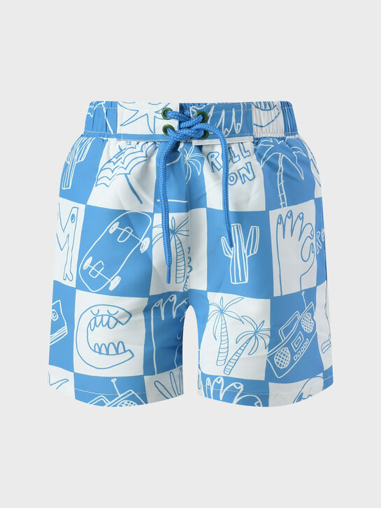 Шорты для купания в клетку Stella McCartney , арт.  | Фото 1