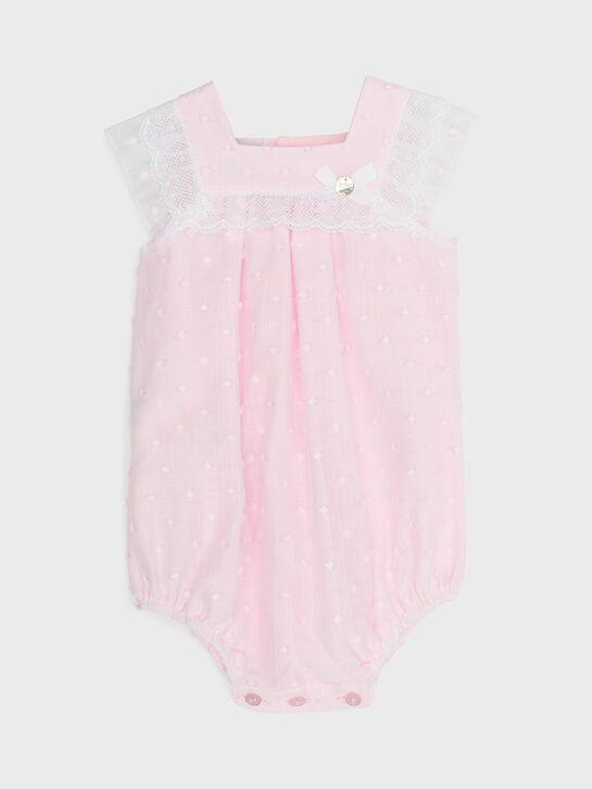 Песочник с кружевной отделкой, розовый Paz Rodriguez , арт.  | Фото 1