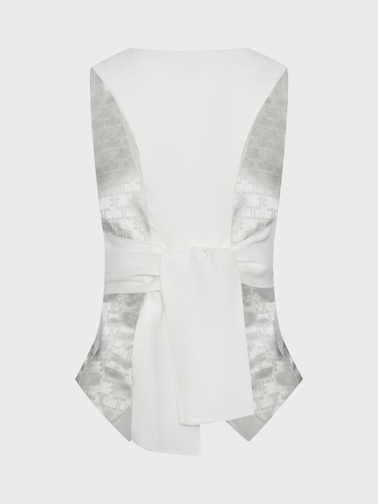 Жилет однобортный, белый Elisabetta Franchi , арт.  | Фото 5