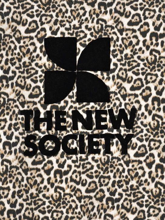 Свитшот с лого, леопардовый The New Society , арт.  | Фото 3