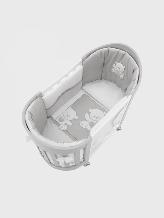 Кровать овальная Jolie, белый/серый ITALBABY , арт.  | Фото 2