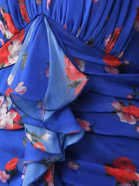 Платье Vienna с драпировкой, синее Roses & Lace , арт.  | Фото 10