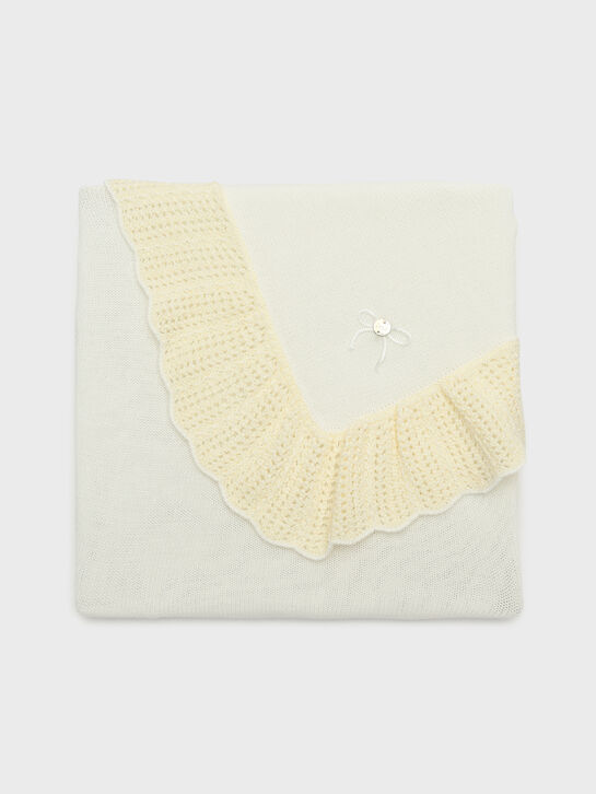 Плед вязаный, кремовый Paz Rodriguez , арт.  | Фото 1