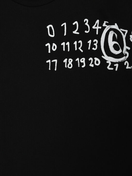 Футболка с белым лого, черная MM6 , арт.  | Фото 3