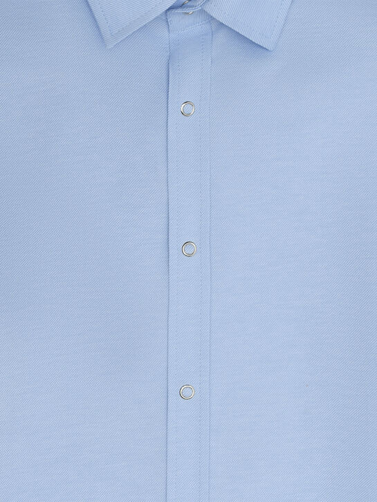 Голубая рубашка из трикотажа KengLabel , арт.  | Фото 3