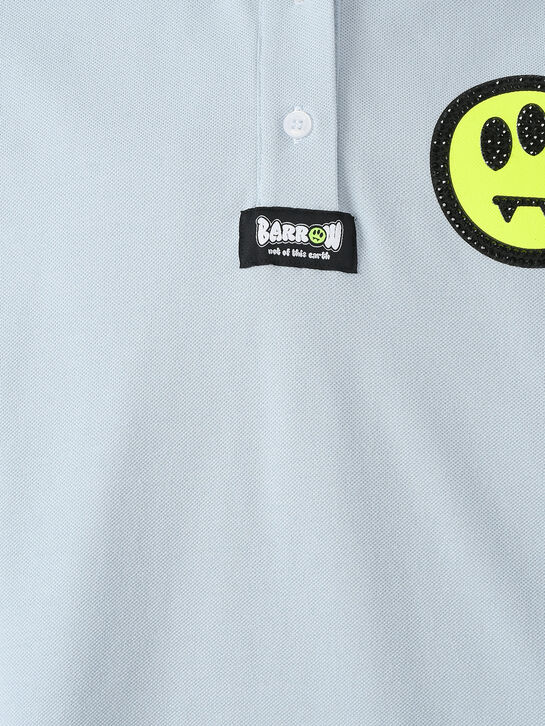Футболка-поло голубого цвета Barrow , арт.  | Фото 3