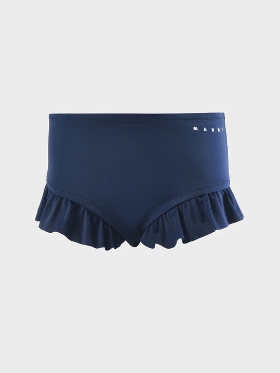 Плавки с рюшами, синие MARNI , арт.  | Фото 1