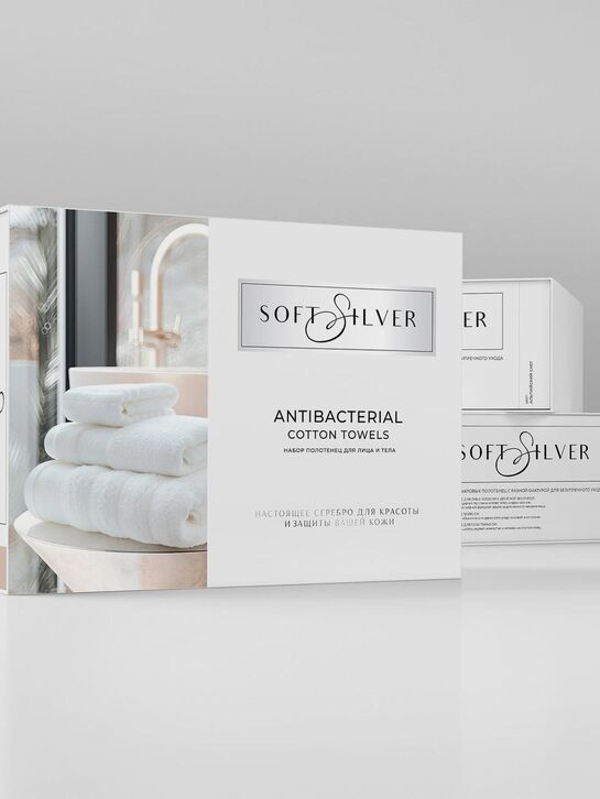 Набор из 3 полотенец (30х50 см, 50х90 см, 70х140 см) Soft Silver , арт.  | Фото 7