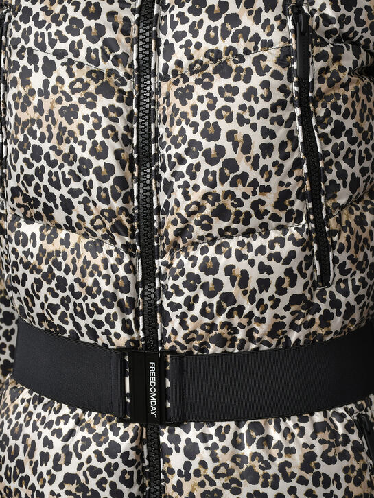 Комбинезон с меховой опушкой на капюшоне, леопардовый Freedomday , арт.  | Фото 8