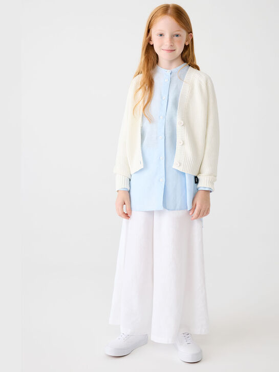 Брюки на резинке с логотипом, белые ASPESI , арт.  | Фото 2