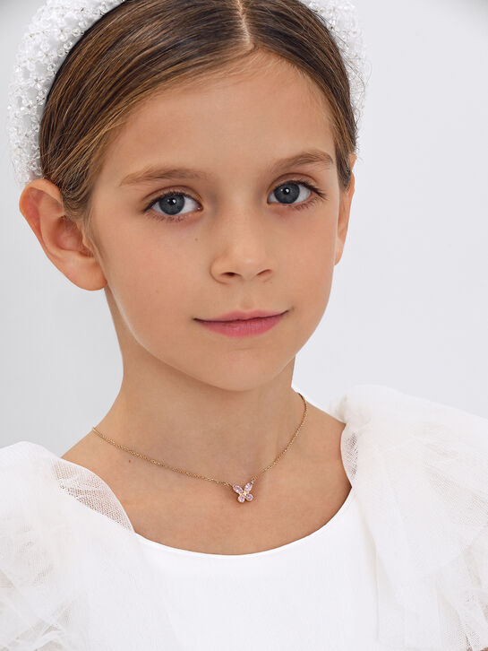 Колье &quot;Бабочки&quot;, золото 585 Sneak Peek , арт.  | Фото 2