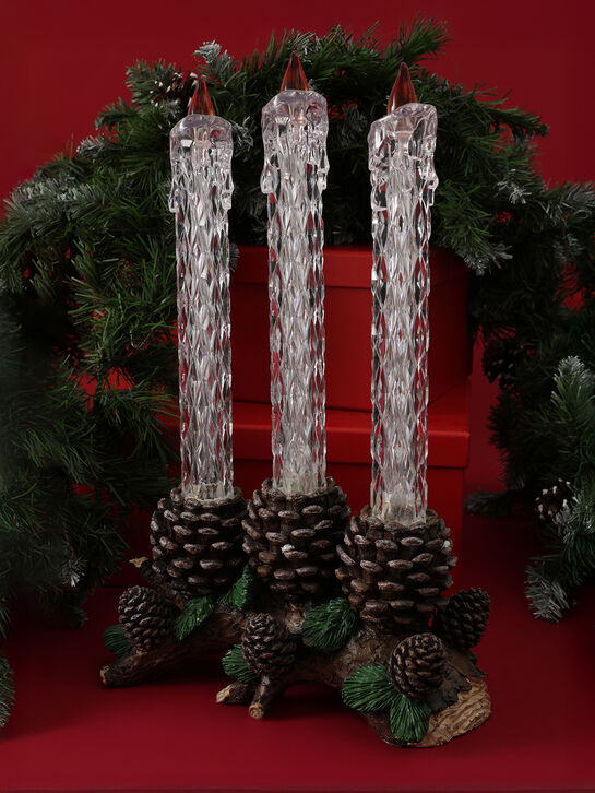 Декор &quot;Свечи&quot; (подсветка, 2хАА), 39 см TIANQIN ARTS AND CRAFTS , арт.  | Фото 3