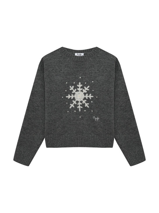 Джемпер с вышивкой &quot;снежинка&quot; IL Gufo , арт.  | Фото 1