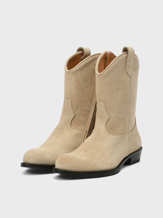 Сапоги с вышивкой, бежевые Gallucci , арт.  | Фото 2