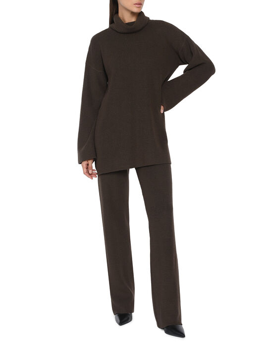 Свитер с широким воротником, коричневый Dan Maralex , арт.  | Фото 2