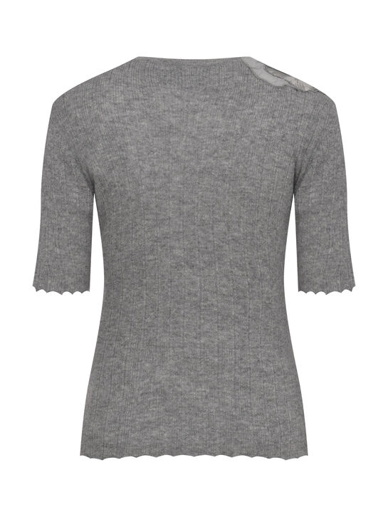 Джемпер с короткими рукавами, серый Ermanno Scervino , арт.  | Фото 2