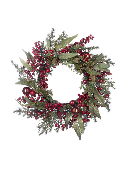 Рождественский венок с хвойным декором и ягодами, 70 см Goodwill , арт.  | Фото 1