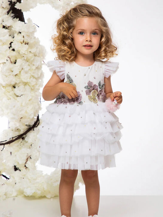 Платье с цветочной аппликацией Eirene , арт.  | Фото 2