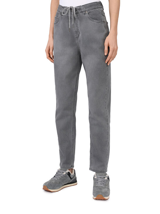 Джинсы с поясом на кулиске, серые Panicale , арт.  | Фото 3