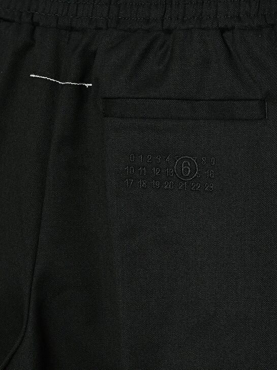 Брюки широкие с карго карманами, черные MM6 , арт.  | Фото 4