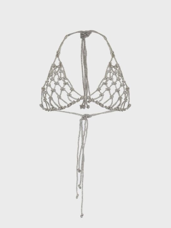 Плетеный топ, серебристый ALINE , арт.  | Фото 2