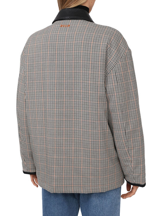 Куртка в клетку с вышивкой MSGM , арт.  | Фото 6