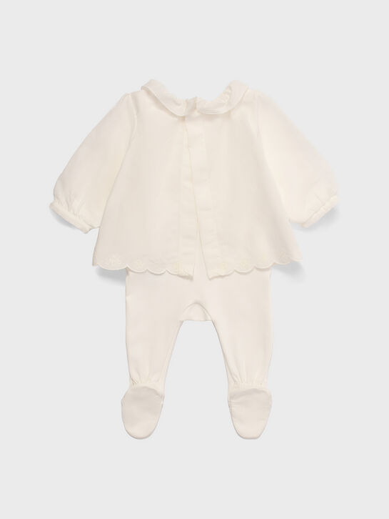 Комбинезон с имитацией кофты, белый Chloe , арт.  | Фото 2