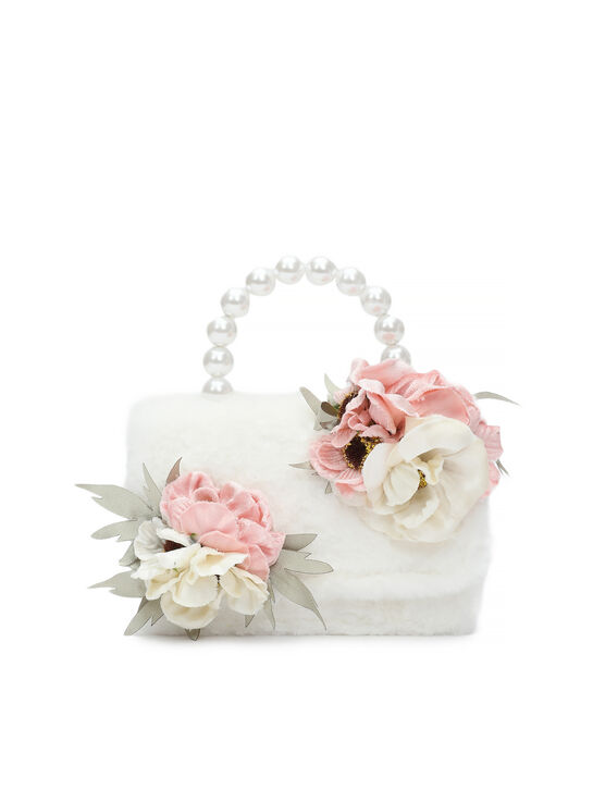 Сумка из эко-меха с цветочной аппликацией Monnalisa , арт.  | Фото 1